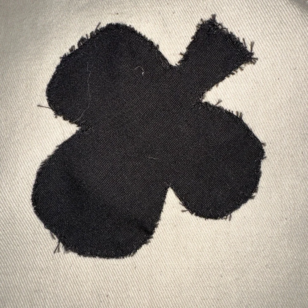 Vtg Square Card Table Cloth Hand Appliqué Spades‎ Clubs Diamonds Hearts Straps